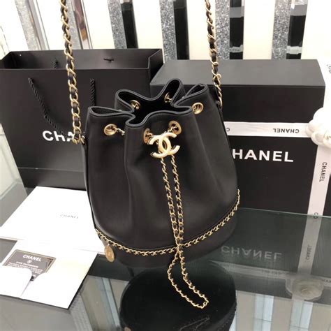 black chanel drawstring bag knock 9ff|chanel bag chain cut edge.